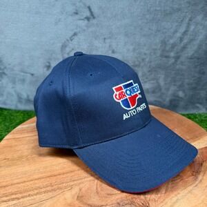 Carquest Auto Parts Hat Cap Blue Red Adjustable Strapback Cars Adult Mens